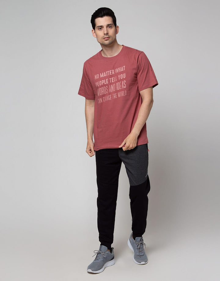 T Zone Short Sleeve T-Shirt Print No Matter What