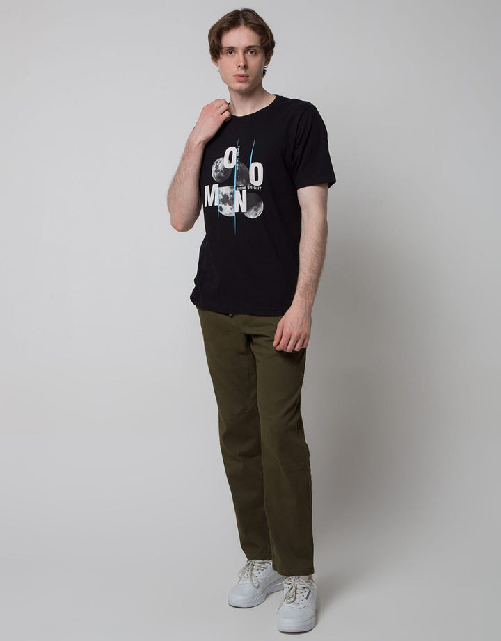 T Zone Short Sleeve T-Shirt Photoprint Moon 1