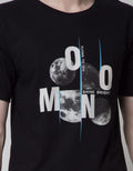 T Zone Short Sleeve T-Shirt Photoprint Moon 1