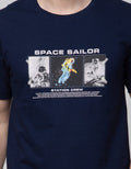 T Zone Space Sailor Print Kaos Pria