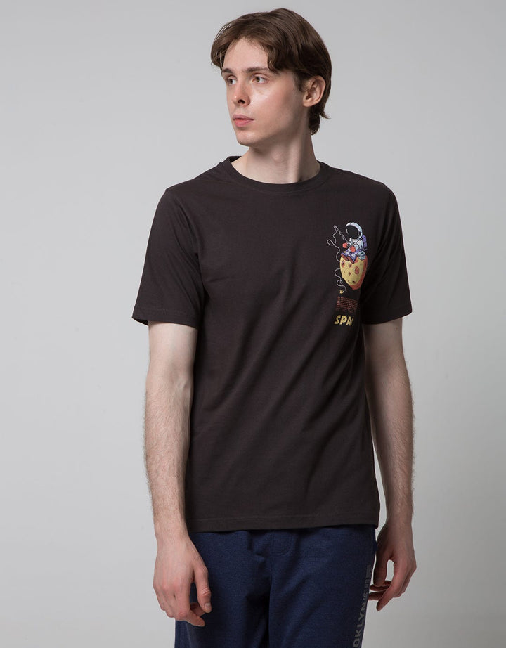 T Zone Short Sleeve T-Shirt Print Photoprint Space Traveler Theme