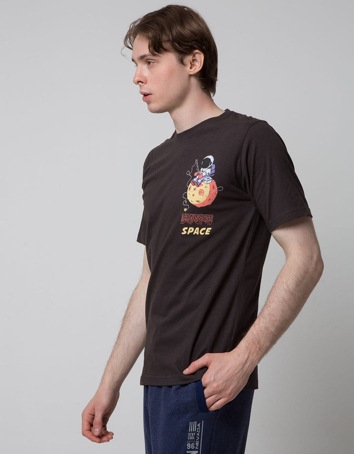 T Zone Short Sleeve T-Shirt Print Photoprint Space Traveler Theme
