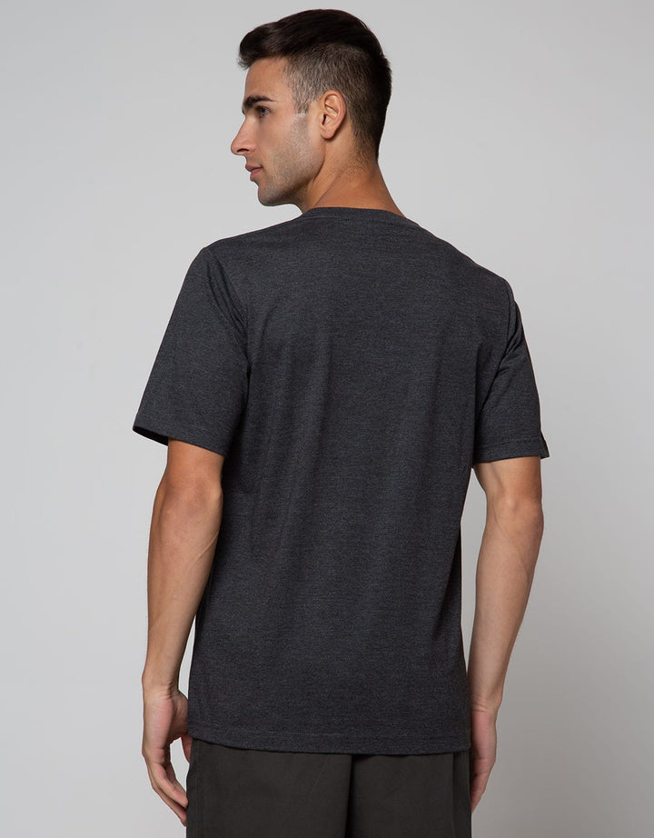 T Zone Short Sleeve T-Shirt Print Theme Twisted Letter - Enjoy Your Life