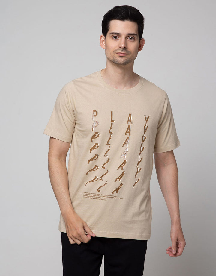 T Zone Theme Twisterd Letter Kaos Pria