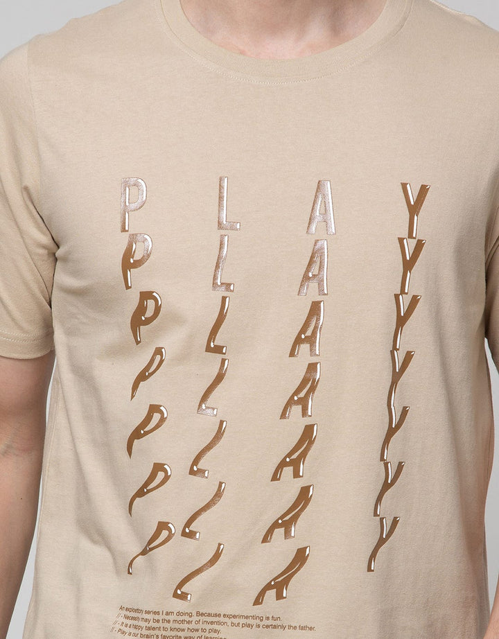 T Zone Theme Twisterd Letter Kaos Pria