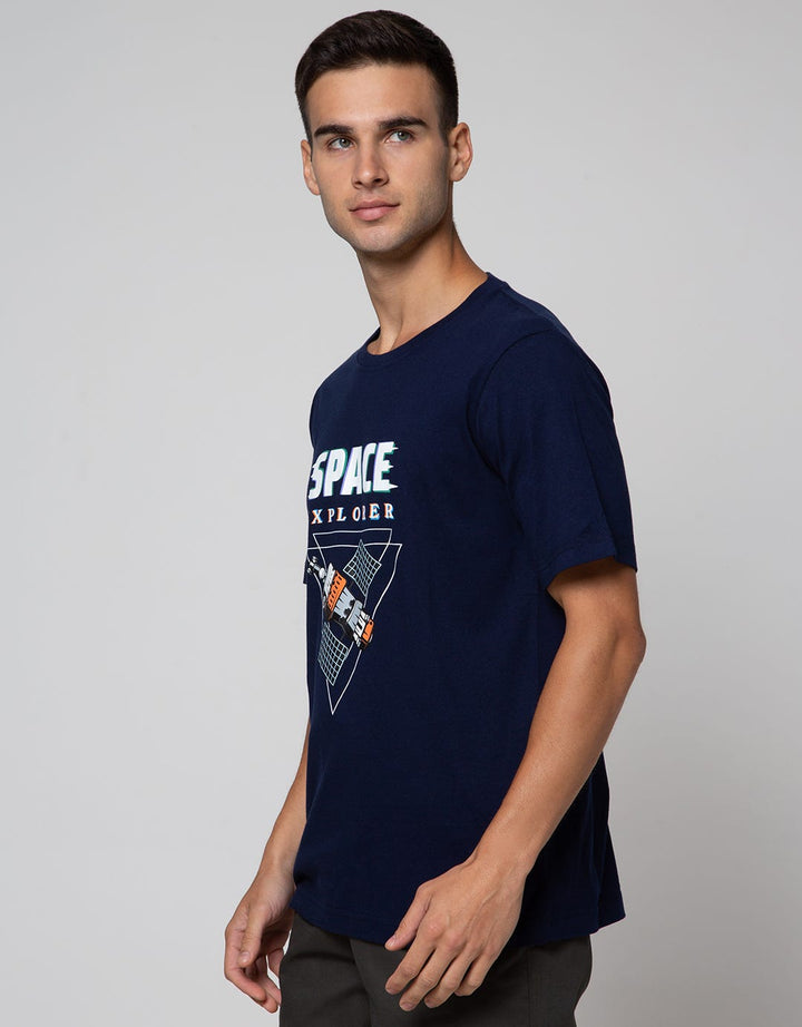 T Zone Short Sleeve T-Shirt Print Theme Space Techno - Space Explorer