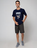 T Zone Short Sleeve T-Shirt Print Theme Space Techno - Space Explorer