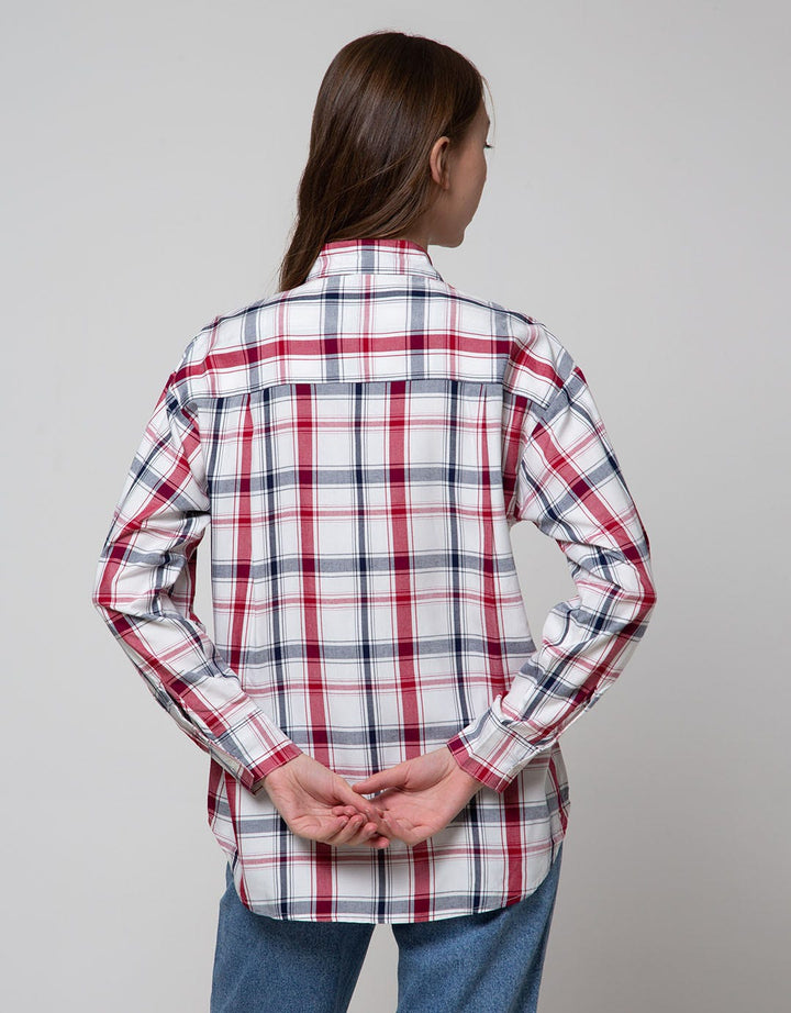 Nevada Long Sleeve Shirt Check Rayon