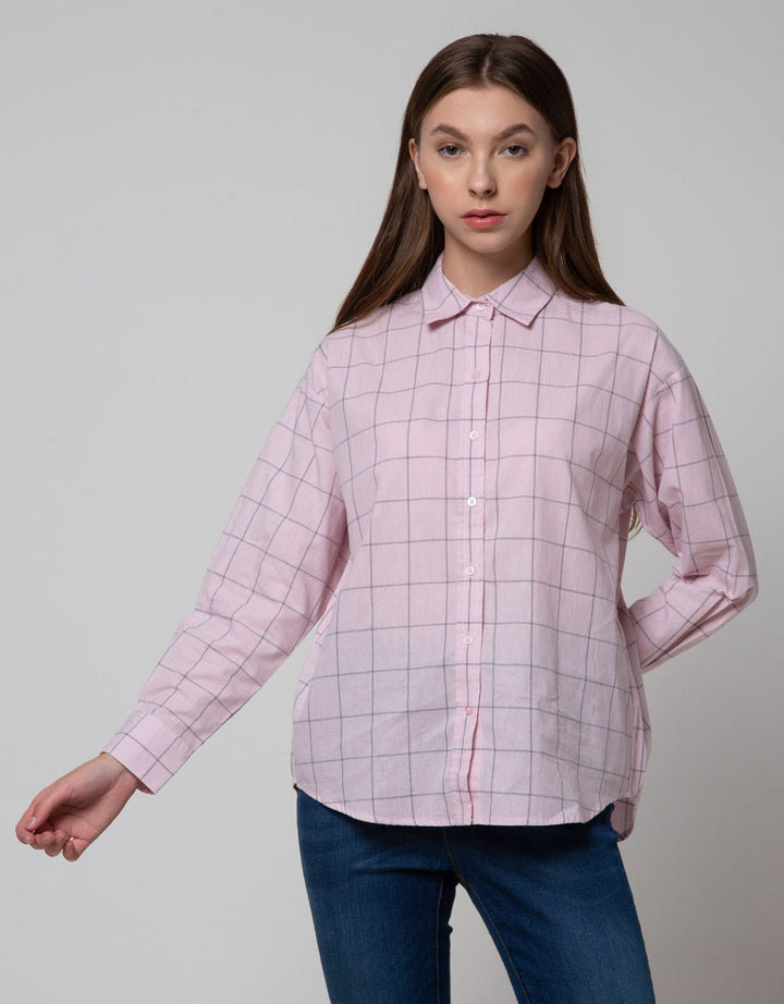 Nevada Long Sleeve Shirt Top Check Reguler