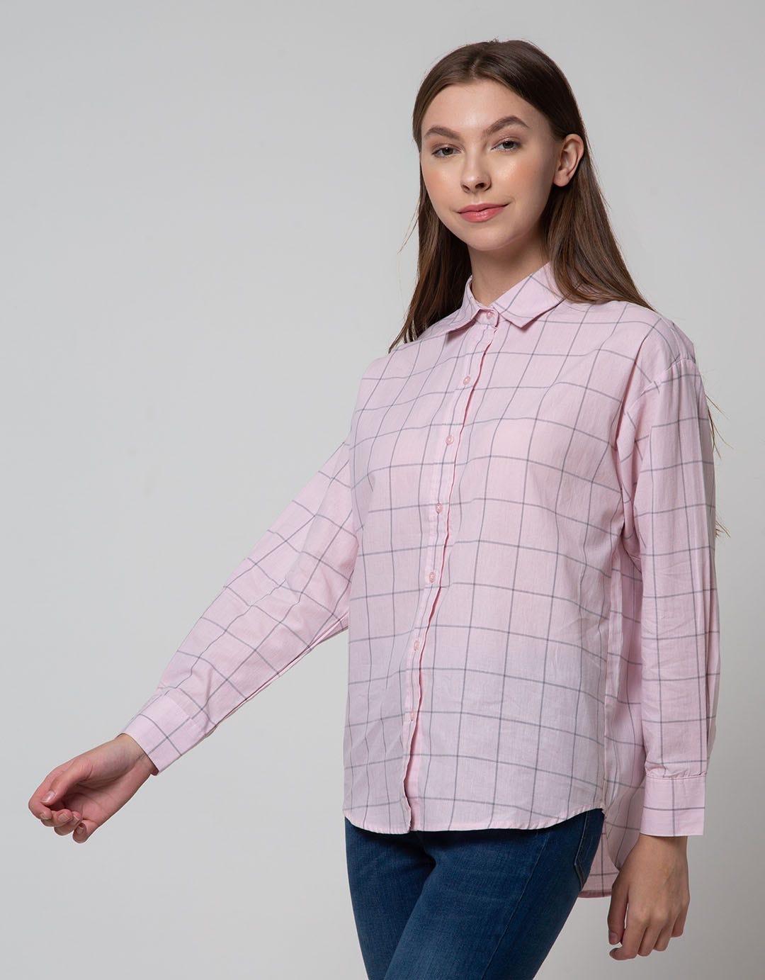 Nevada Long Sleeve Shirt Top Check Reguler