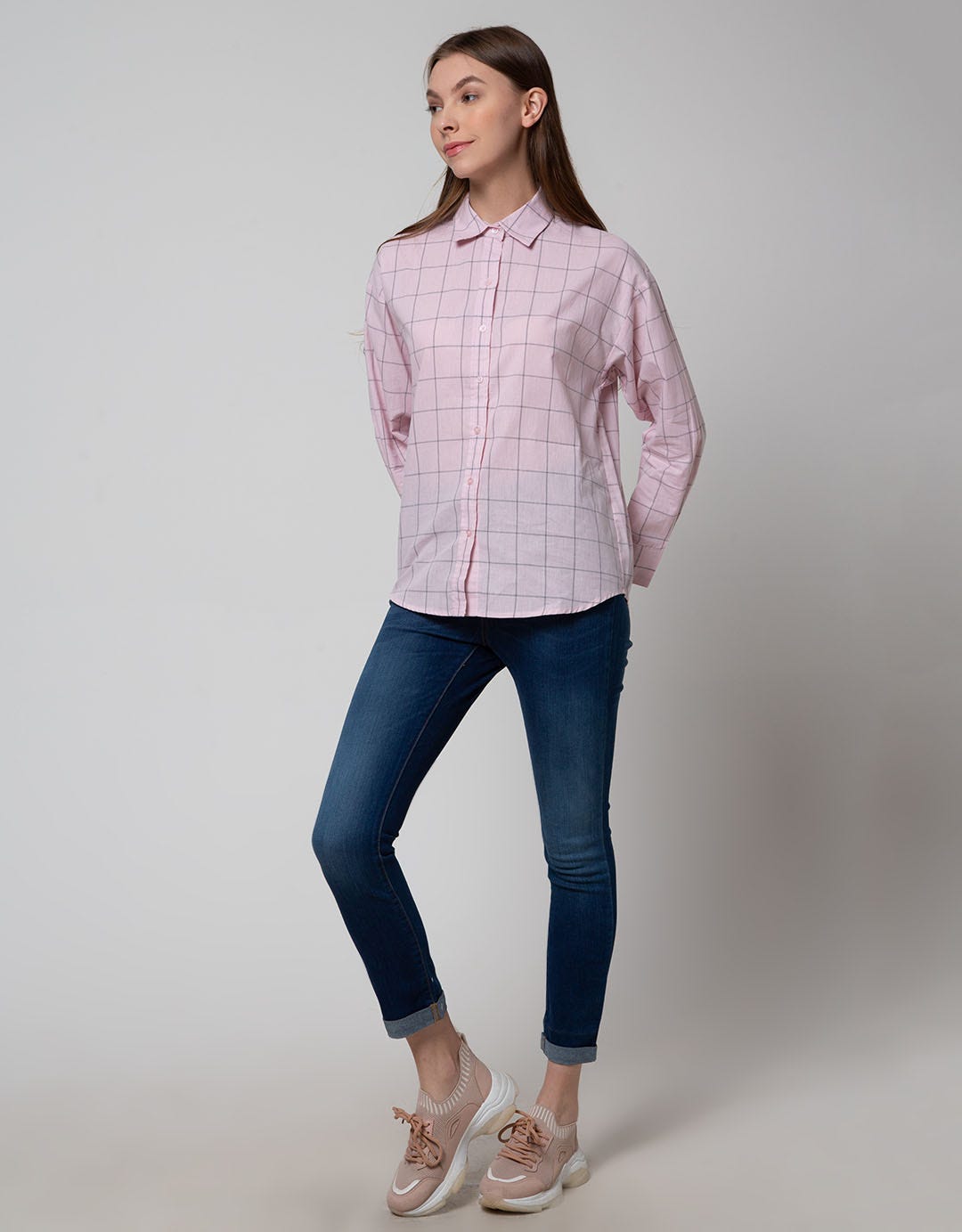 Nevada Long Sleeve Shirt Top Check Reguler
