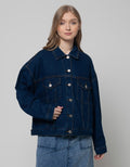 Nevada Denim Jacket Crop Destroyed