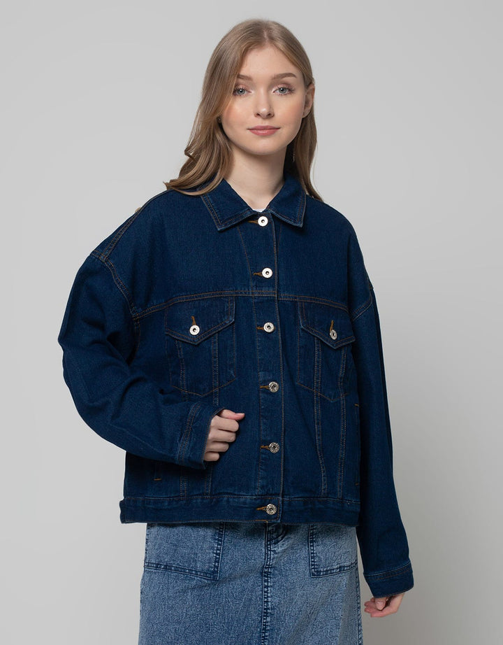 Nevada Denim Jacket Crop Destroyed