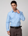 Stanley Adams Long Sleeve Shirt Slim Solid Color Cvc