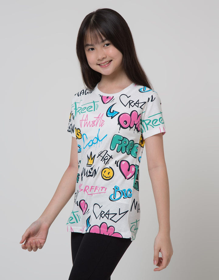Nevada Short Sleeve T-Shirt Print Grafitty
