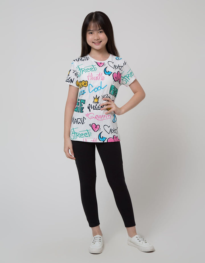 Nevada Short Sleeve T-Shirt Print Grafitty