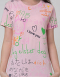 Nevada Grafitty Kanji Kaos Anak Perempuan