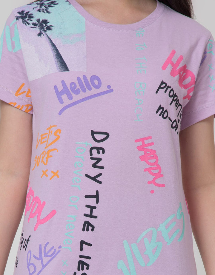 Nevada Short Sleeve T-Shirt Fullprint Hello