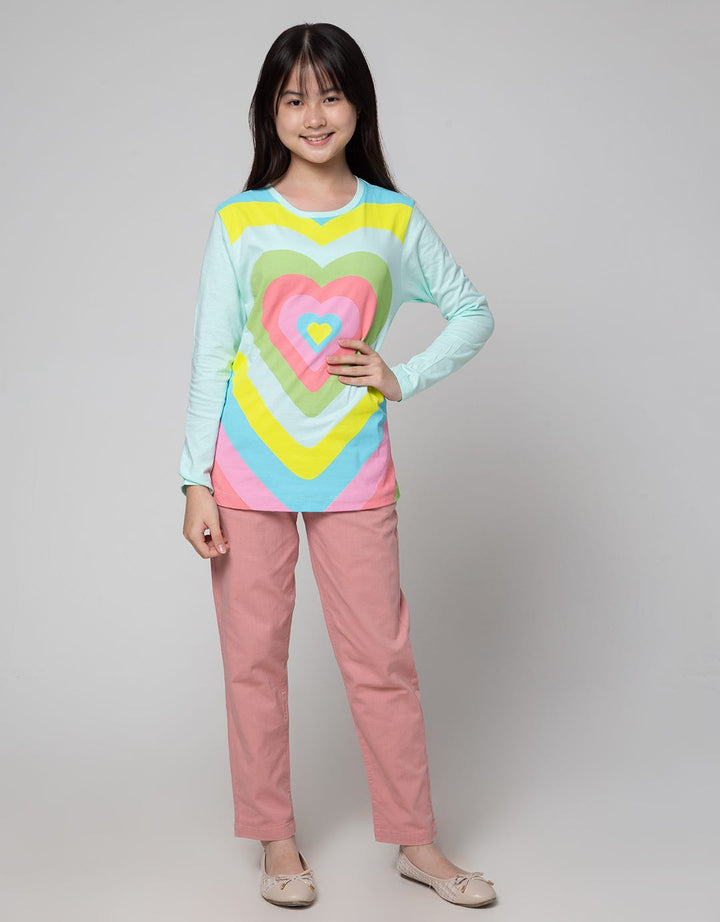 Nevada Colorful Heart Girls T-Shirt