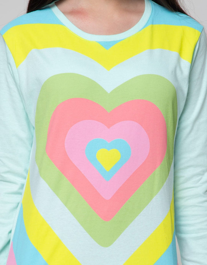 Nevada Colorful Heart Girls T-Shirt