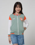 Nevada Jacket Varsity Aplikasi Chenille Love Bear