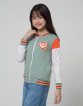 Nevada Jacket Varsity Aplikasi Chenille Love Bear