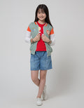 Nevada Jacket Varsity Aplikasi Chenille Love Bear