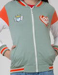 Nevada Jacket Varsity Aplikasi Chenille Love Bear