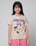 Nevada Short Sleeve T-Shirt Basic Print Anime Girl