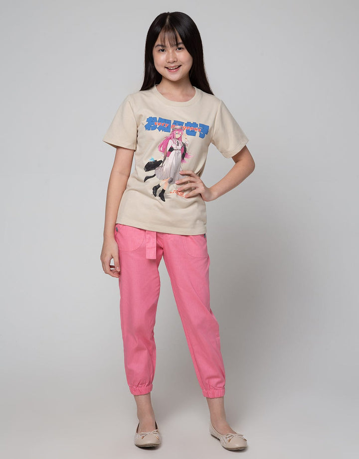 Nevada Short Sleeve T-Shirt Basic Print Anime Girl