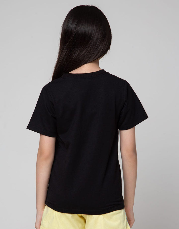 Nevada Short Sleeve T-Shirt Basic B N W Print Anime In Blocks