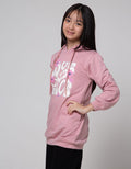 Nevada Sweatshirt Hoodie Print Love And Peace With Glitter