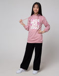 Nevada Sweatshirt Hoodie Print Love And Peace With Glitter