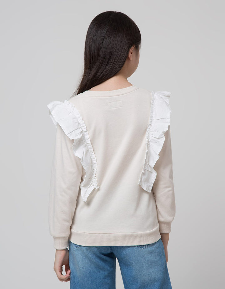 Nevada Rample Positive Sweater Anak Perempuan