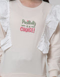 Nevada Rample Positive Sweater Anak Perempuan
