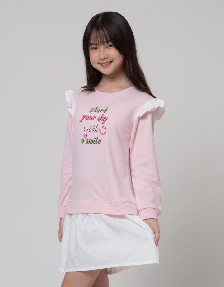 Nevada Ruffle Kombi Dress Anak Perempuan