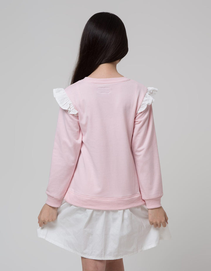 Nevada Ruffle Kombi Dress Anak Perempuan