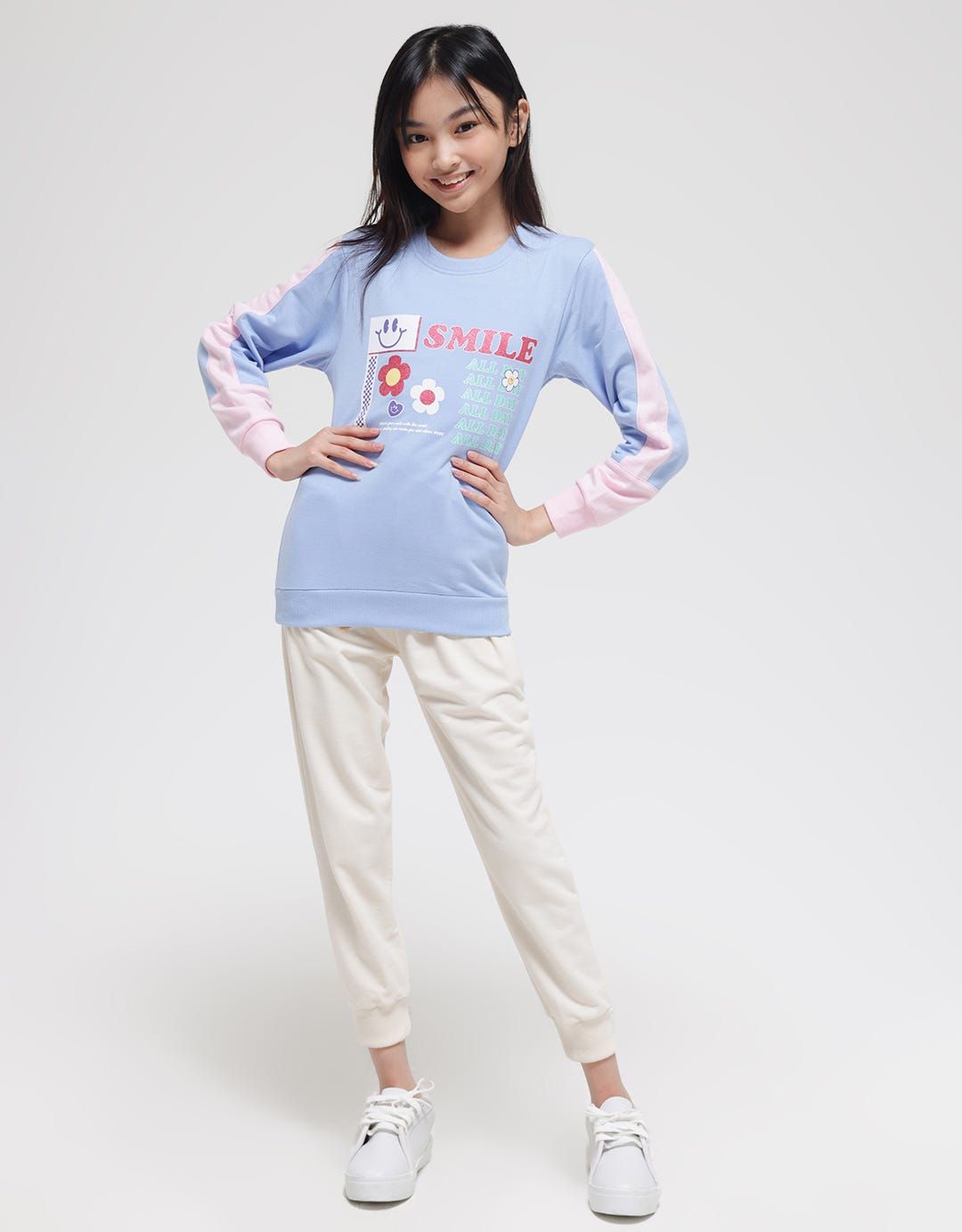 Nevada Smile Al Day Print Sweatshirt