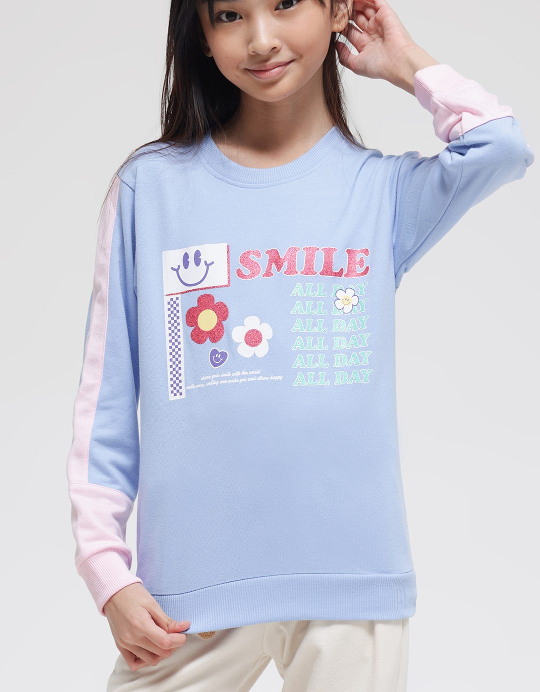 Nevada Smile Al Day Print Sweatshirt
