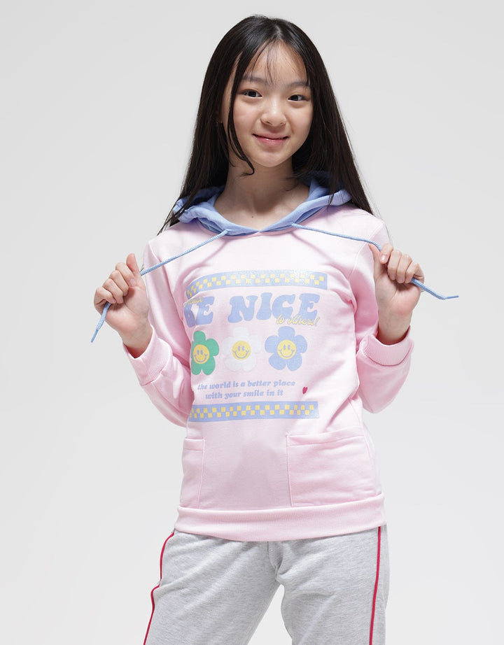 Nevada Sweatshirt Hoodie Please Be Nice Two Side Front Pockets
