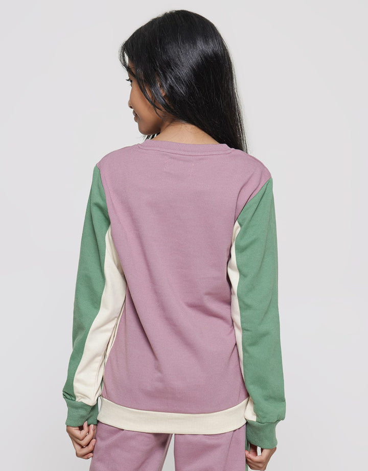 Nevada Big Thing Print Sweater Anak Perempuan