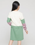 Nevada Long Sleeve Midi Dress Cut N Sewn Dreamer Pinggang Serut