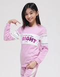 Nevada  Reflective Print Sweater Anak Perempuan