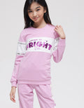 Nevada  Reflective Print Sweater Anak Perempuan