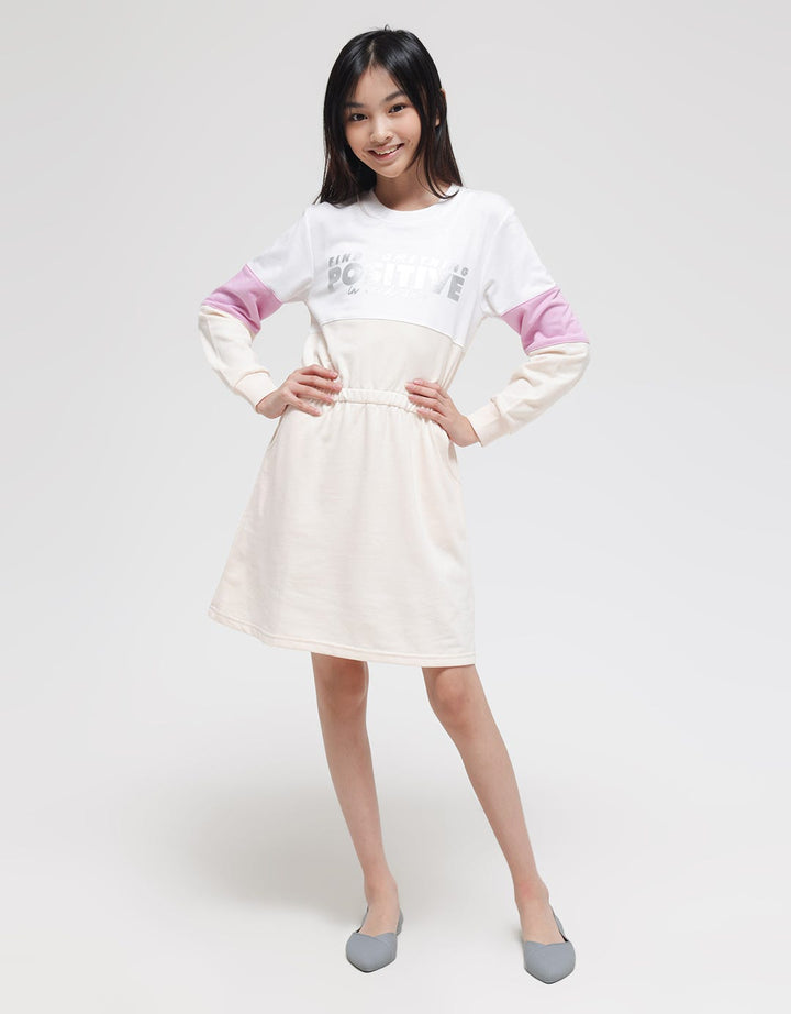 Nevada Long Sleeve Midi Dress Reflective Find Something Positive