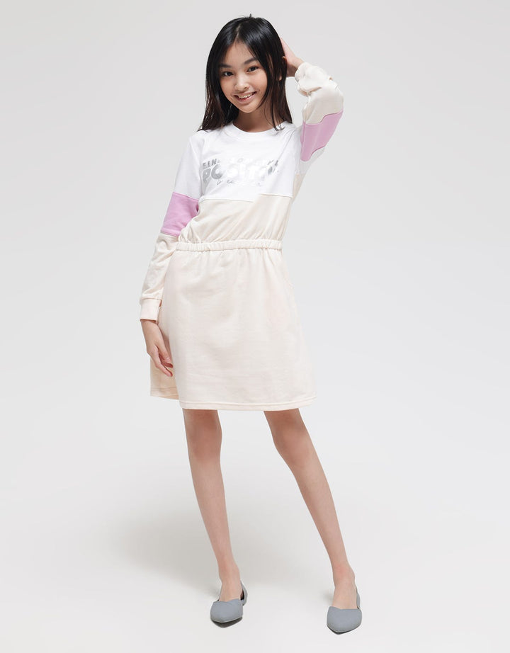Nevada Long Sleeve Midi Dress Reflective Find Something Positive