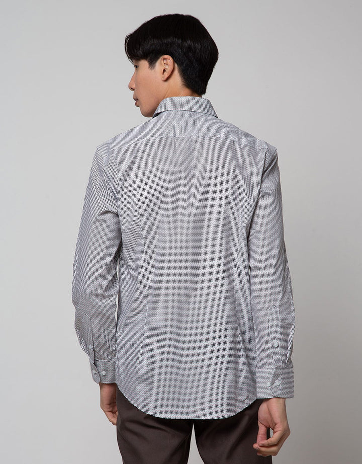 Cole Slim Fited Kemeja Print Pria