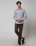 Cole Slim Fited Kemeja Print Pria