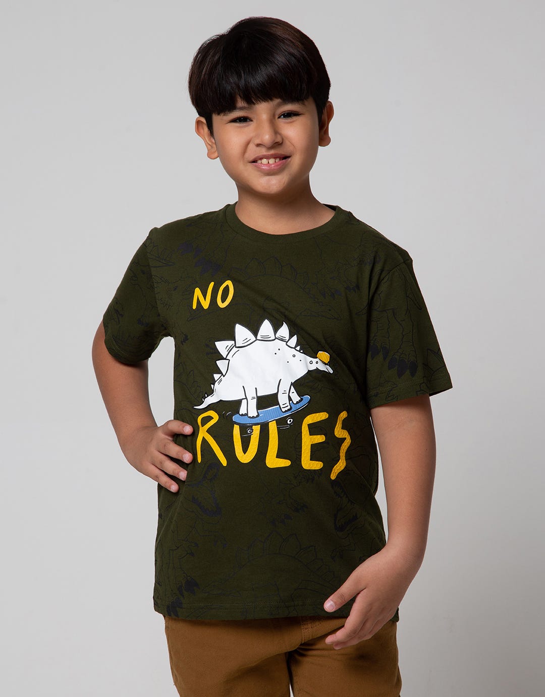 Aero Short Sleeve T-Shirt Print Jungle Dino Bos Skate