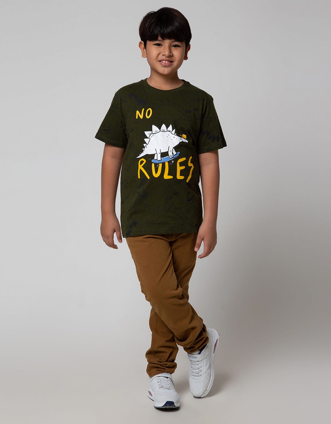 Aero Short Sleeve T-Shirt Print Jungle Dino Bos Skate